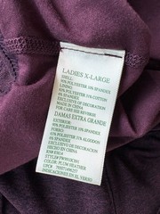Tangerine Size XL Plum Active Womens Zipper Pocket Drawstring Skort Ex Cond