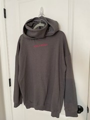 Fashion Nova Sweatshirt Hoodie Dress Turtle Neck Lounge “Hollywood” Embroidered