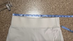 Athleta Cosmic Crop Gaucho High-Waisted Pants in Bone/Beige Side Slits S