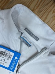 NWT Columbia Sportswear Lightweight Jacket Insect Blocker 1/2 Zip Size L White