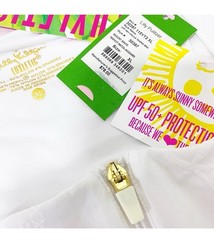 Lilly Pulitzer Luxletic Kalila Tennis Bra Tank XL White Perfect Match Jacquard
