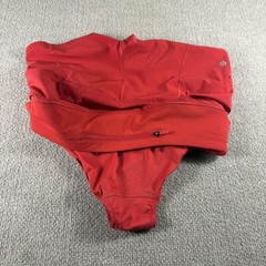 Lululemon Shorts Womens 6 Red High Rise Running Lined 3.5 In Inseam Gym Yoga