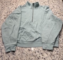 Universal Thread Green 1/2 Zip Fleece Sweatshirt Mock Neck Women’s XXL