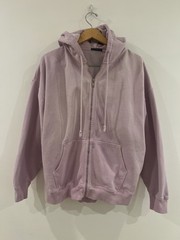 Brandy Melville Christy Hoodie Womens Oversized One Size Lavender Full Zip