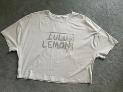 Lululemon Abrasion Resistant Train Tee Ed Curtis Off White Size 12