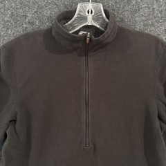 REI Pullover Women’s Medium Black Fleece Half 1/2 Zip Hiking Lightweight Warm