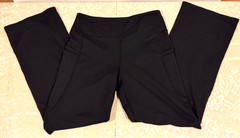 G Gradual Bootcut Yoga Pants 30″ Size L Black 2 Pockets Tummy Control Stretch