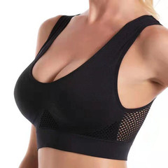 Sports Bra Padded Women Crop Top Running Yoga Fitness Sport Seamless Vest Tank