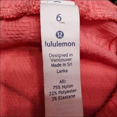 Lululemon Top 6 Womens Pink Rest Less Pullover Any Nylon Shirt Athletic Solid