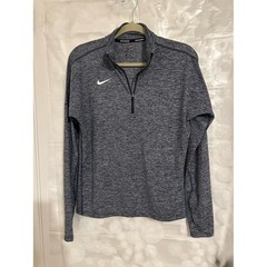 Nike Running Dri-FIT Quarter Zip Pullover Blue Heather Space Dye Womens Medium
