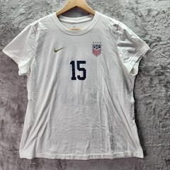 Nike USA Soccer Megan Rapinoe #15 T Shirt Women’s XL White Tee USWNT