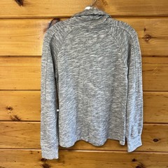 Imported ATIGOUA Womens Gray Essential Cotton Turtleneck Sweater Thumb Hole M
