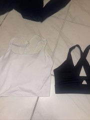 Lot Of Lululemon Athleta Fabletics Bundle Of 9 Items Bras Tops Pants Various Sz