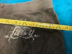 Juicy Couture Zip Up Hoodie Low Rise Straight Leg Pants 34 x 33 M