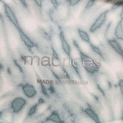 Maurices Bike Shorts Womens M Green Tie Dye Super High Rise 8in Crossover Luxe