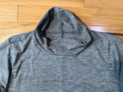 Nike Dri Fit Activewear Pullover Gray Green Blend Color Cowl Neck Sz 2XL Women