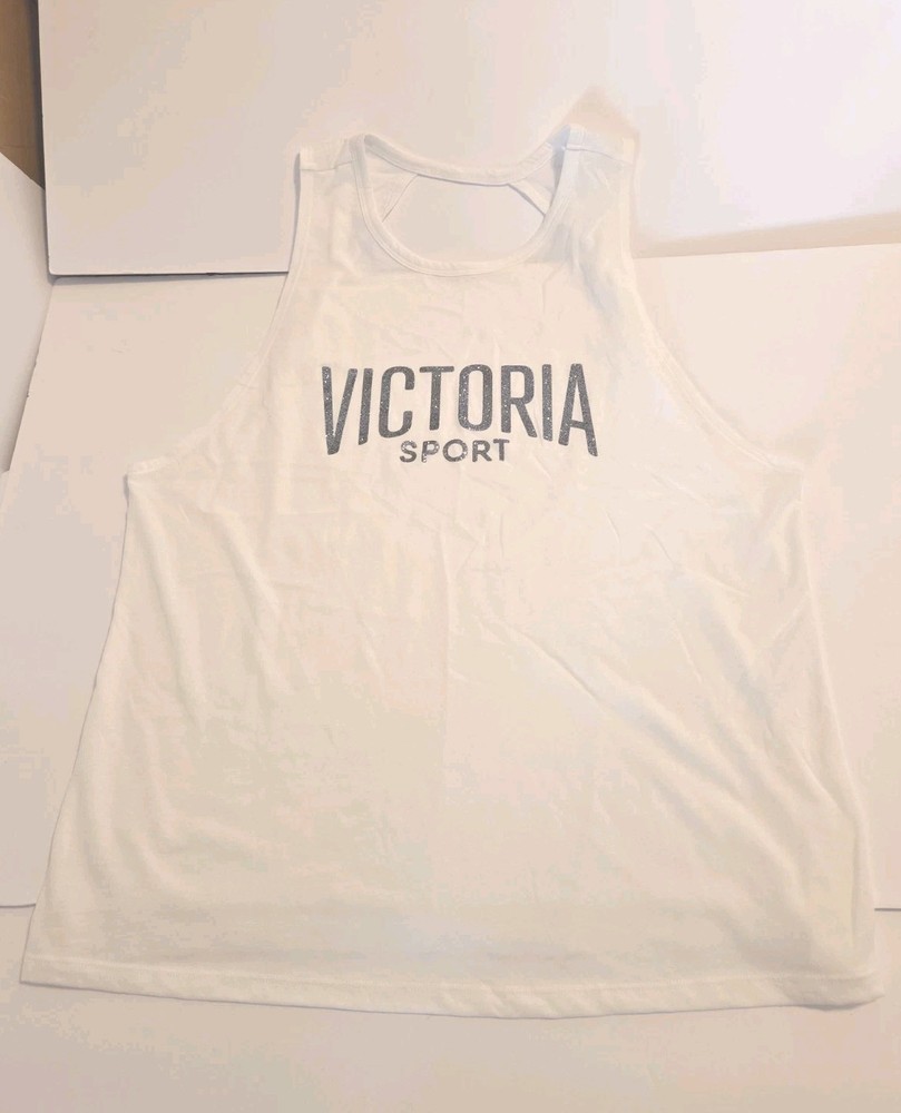 Victoria Secret Sport Tank Workout Top Size (L) White RN 54867