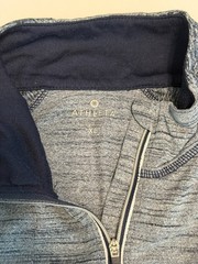 Athleta 1/4 Zip Pullover Shirt Womens XL Blue Long Sleeve Running