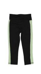 Id Ideology ESF-12108 Women’s Colorblocked Cropped Leggings, Noir Pistachio, XS