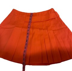 OLIVE DES OLIVE Orange Pleated Skort Zip Short Tennis Golf Women’s Size 2