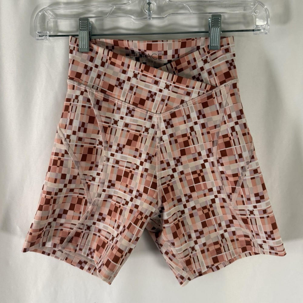 L Space Active Shorts Women’s Small Geometric Print Elastic Waist Pull On
