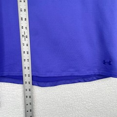Under Armour Womens Purple ColdGear Running Top Funnel Neck Thumbholes Small