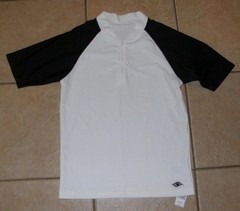 NEW NWT Ivory White Unisex Sz XS Stretchy Athletic 1/4 Zip Shirt DISNEY PARKS