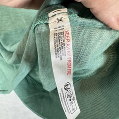 Free People Top Womens XS Green Cropped Open Back Cap Sleeve Active T-Shirt Yoga