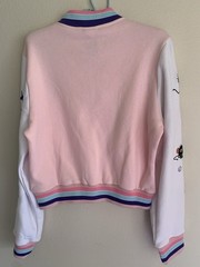 NWT S Juniors Spirited Away Varsity Pink Jacket Soot Sprites Studio Ghibli Anime