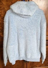 Sanrio Cinnamoroll Blue Sherpa Hoodie Size Large Soft Cozy Fluffy