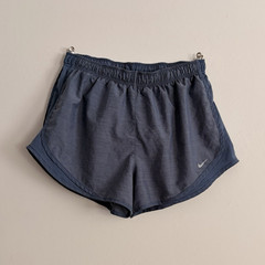 Nike Dri-FIT Women’s Blue Lined Solid Running & Jogging Athletic Shorts