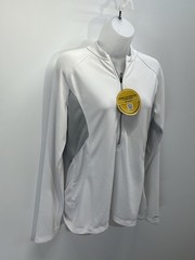 NWT Columbia Sportswear Lightweight Jacket Insect Blocker 1/2 Zip Size L White