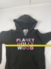 Vintage Planet Hollywood Women’s Hoodie Size Large Embroidered Logo Sweatshirt