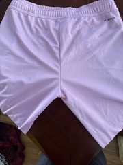 Women’s Adidas Athletic Aeroready Pants Size Small. Purple With Black Stripes