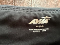 Size XS 0-2 AVIA Running Shorts Black Pocket Lined