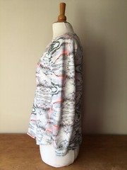 LOT 78 Size Small Grey Multicoloured Kaleidescope Print Sweatshirt