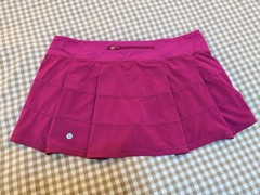 12 Lululemon Women’s Pace Rival Skirt Skort Ripened Raspberry Regular Length