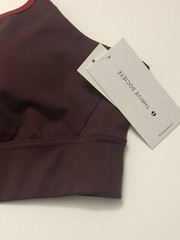 THRIVE SOCIETE WOMENS Sweetheart Red Dahlia Bra Size XL