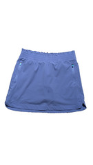 Tek Gear Womens Active Skort Periwinkle Blue Zip Pockets Built-In Shorts Size S