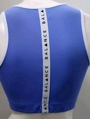Balance Athletica Vitality Zip Up Crop Top Sports Bra Logo! Size S Excellent