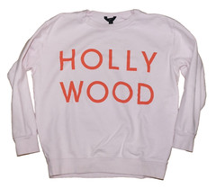J.CREW Light Pink & Orange 100% Cotton HOLLYWOOD Sweatshirt MEDIUM