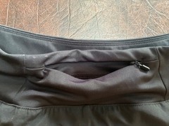 Size XS 0-2 AVIA Running Shorts Black Pocket Lined