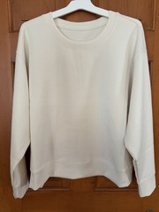 Women’s A New Day Sandwash Sweatshirt In Cream Size XL NWT