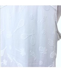 Lilly Pulitzer Luxletic Kalila Tennis Bra Tank XL White Perfect Match Jacquard