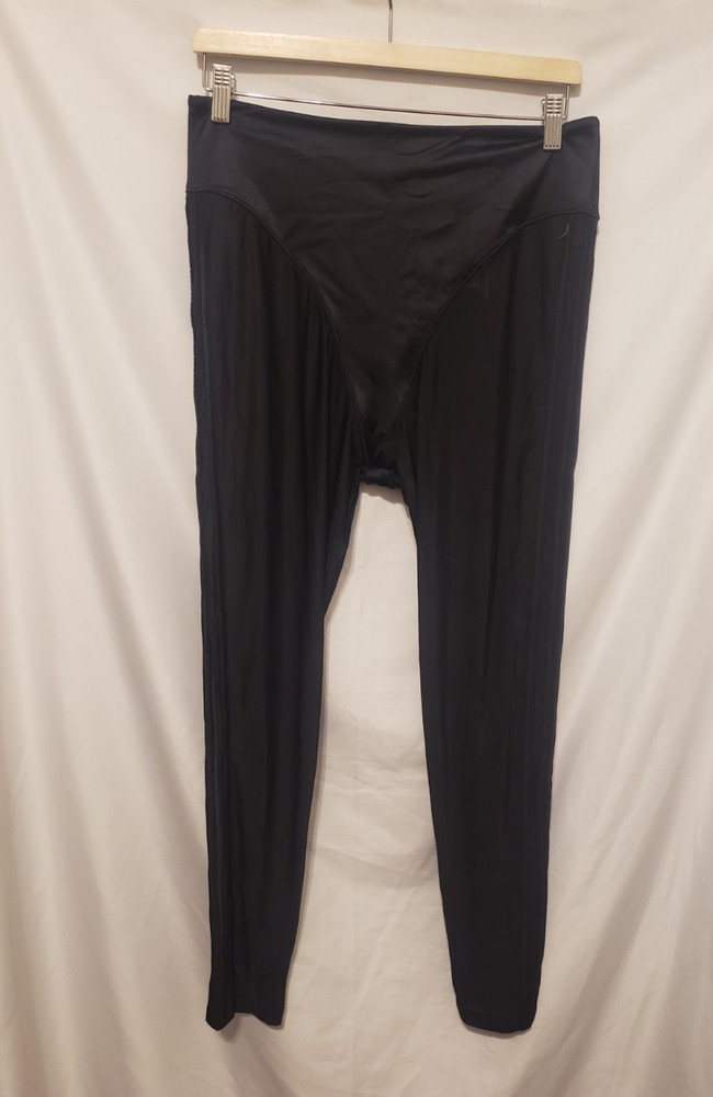 Adidas x Ivy Park IN8655 Shiny Tights Women Large Black Sheer Pull On