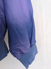 Shein Purple Ombre Zipper Drawstring Hoodie Petite Medium 10 Ladies Pockets Zip