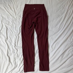 Lululemon Align High-Rise Pant with Pockets 25”, Size 4, Color Red Wine