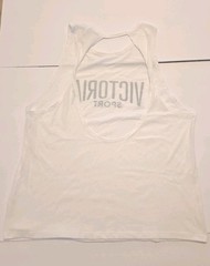 Victoria Secret Sport Tank Workout Top Size (L) White RN 54867