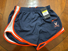 Nike Women’s Athletic Colorblock Shorts Blue/Orange/White Drawstring CN2081-420