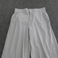 Athleta Pants Womens 6 Gray Cropped Wide Leg Pull On Pockets Lightweight